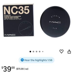 MAC Cosmetics Studio Fix Powder Foundation NC35